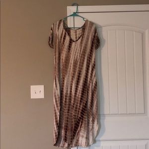 Tie dye maxi dress